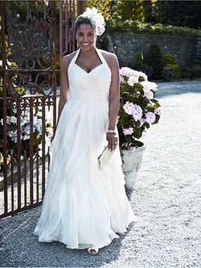 Galina Chiffon Halter Wedding Gown